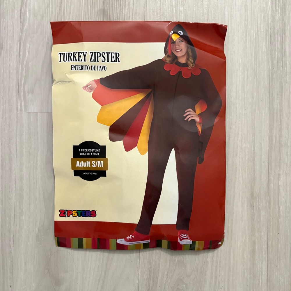 Turkey Zipster Costume - Brown and Red